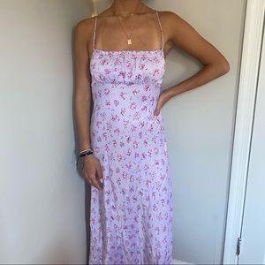 Zara Satin Midi Dress